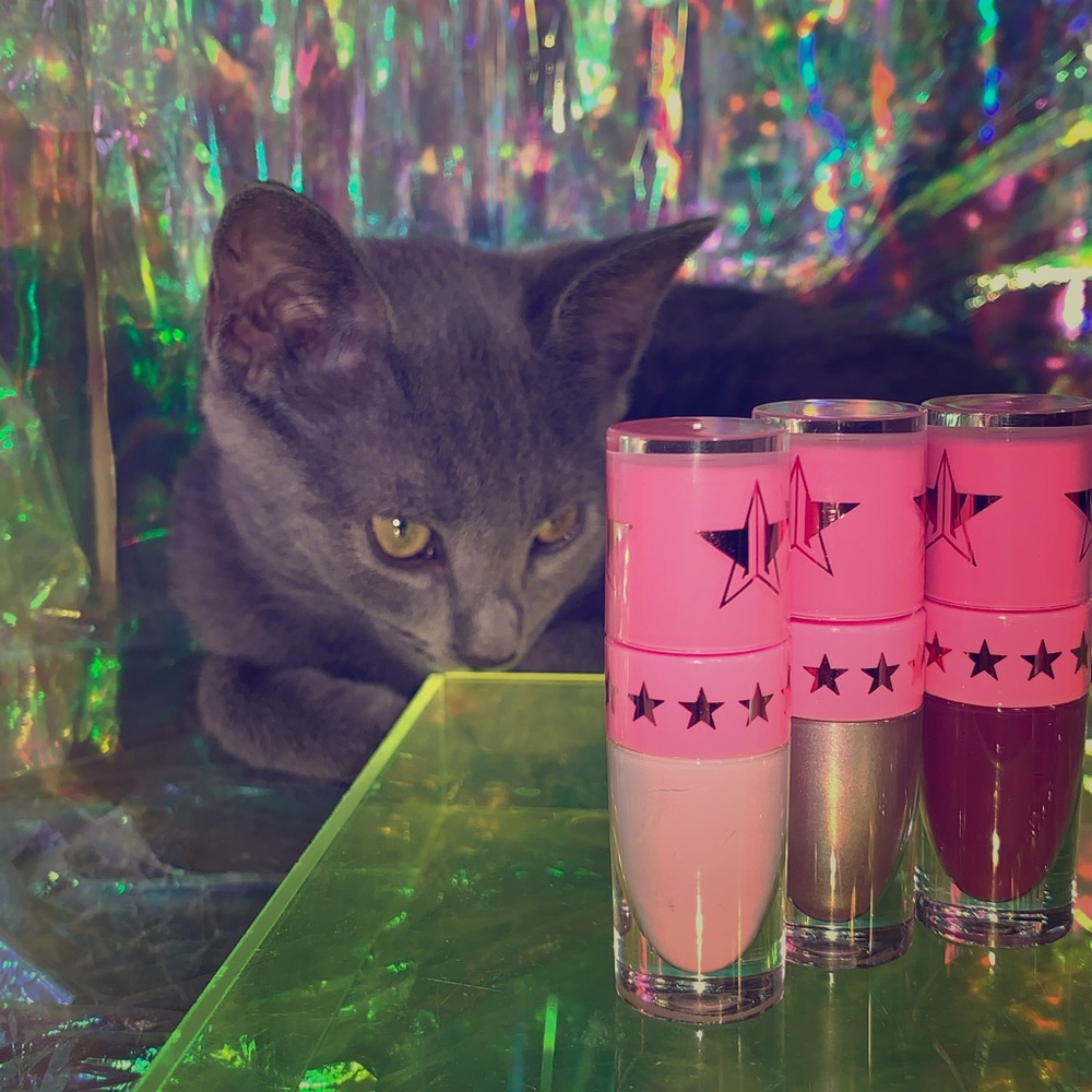 3 NEW JEFFREE STAR VELOUR LIP PURPLES “mini” - Picture 1 of 5